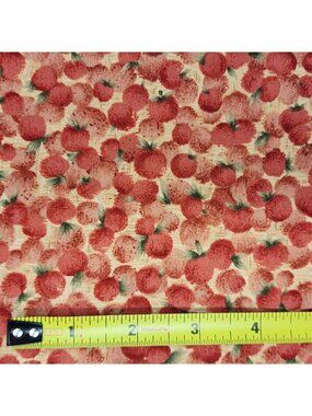 Quilting  Fabric Orange Cherries Fall Autumn Benartex Fat Quarter